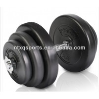 Hot selling products high quality practical plastic dumbbell set