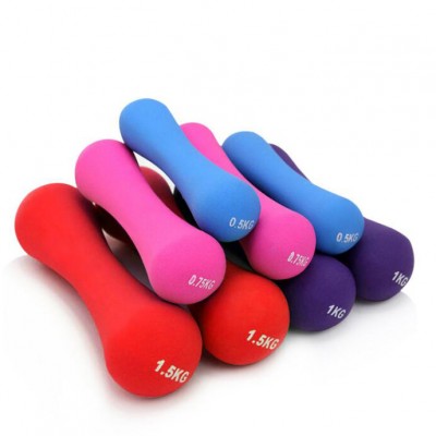 High quality Plastic woman Dumbbell set for Home Fitness